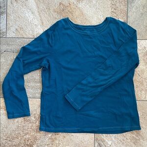 Hannah Teal Long Sleeve Tee